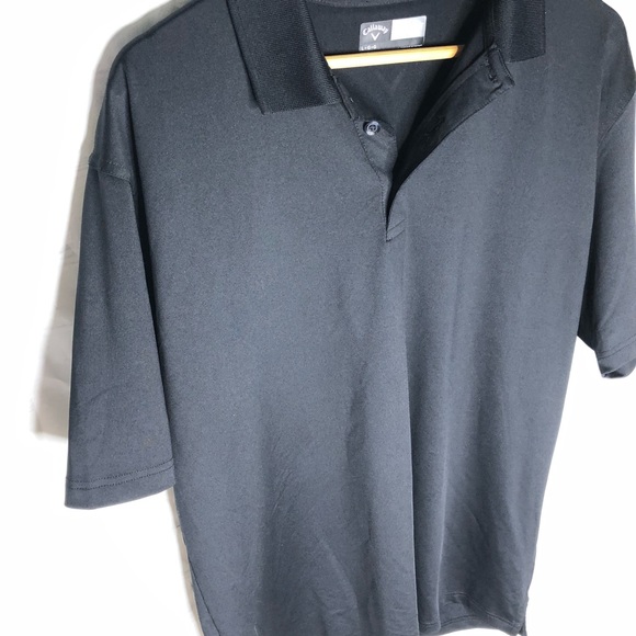 Callaway Opti-Dri Golf Polo Shirt Mens Large Black - Picture 2 of 6